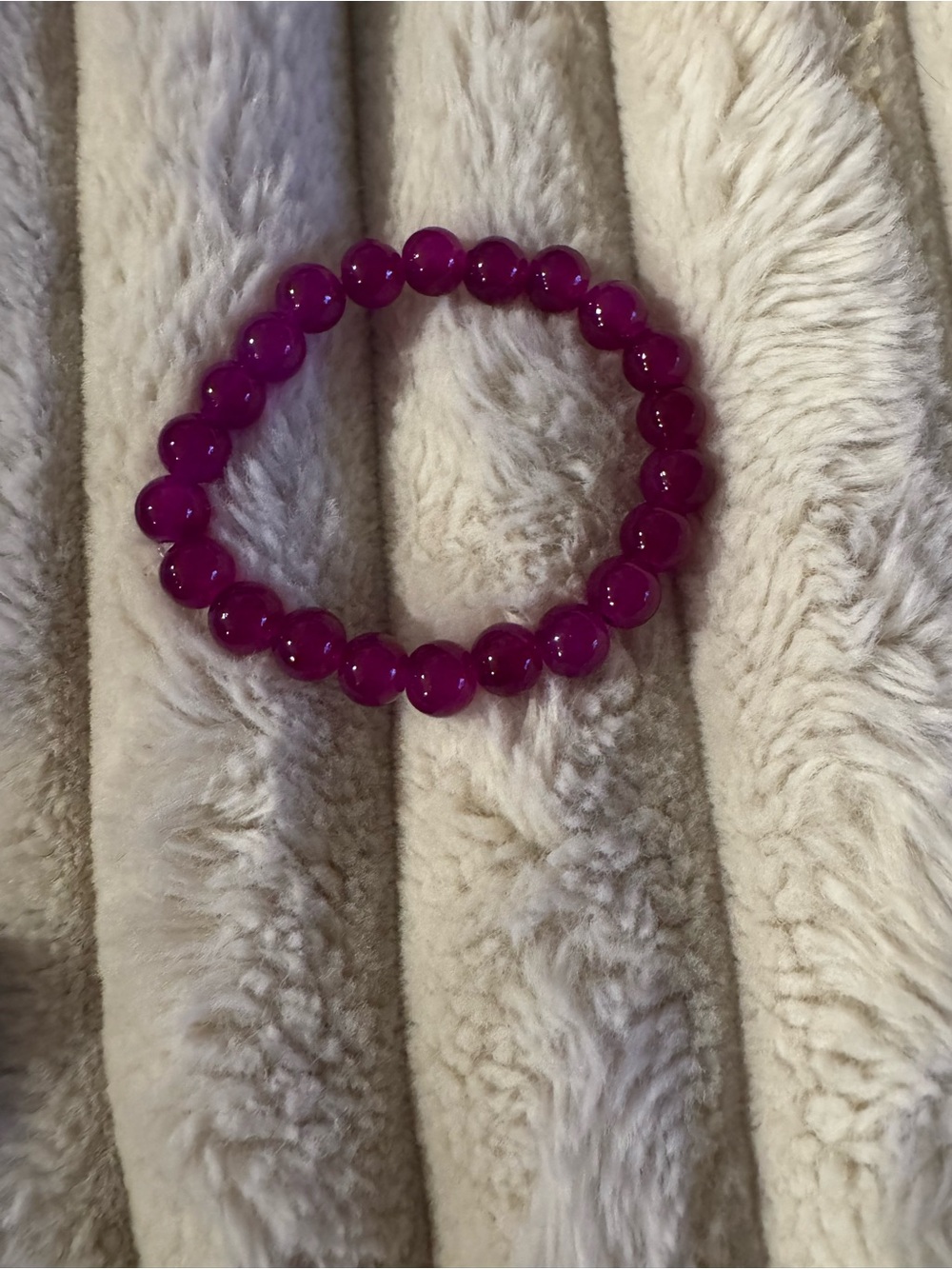 Purple Beaded Stretch Bracelet - Women Accessories